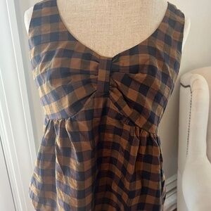 NWT! Maeve brown and black tank size 10